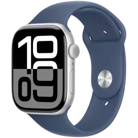 Apple Watch Series 10 GPS, 42մմ, Արծաթագույն, Denim Sport Band, S/M — image №1