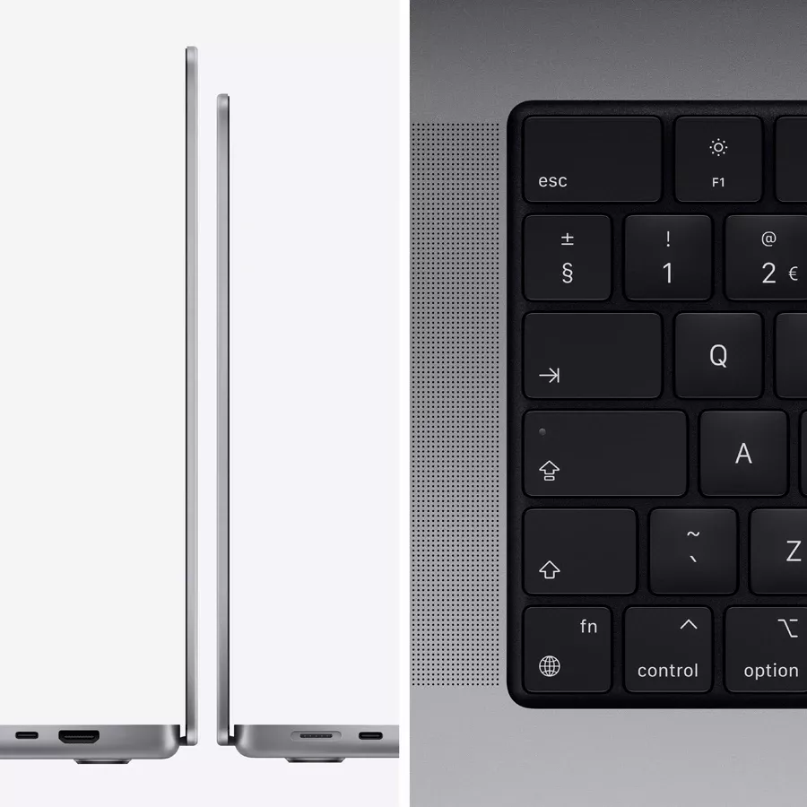 MacBook Pro 16.2"  M1 Pro (10C CPU/16C GPU), 16 ГБ, 512 ГБ, Space Gray — Изображение №4